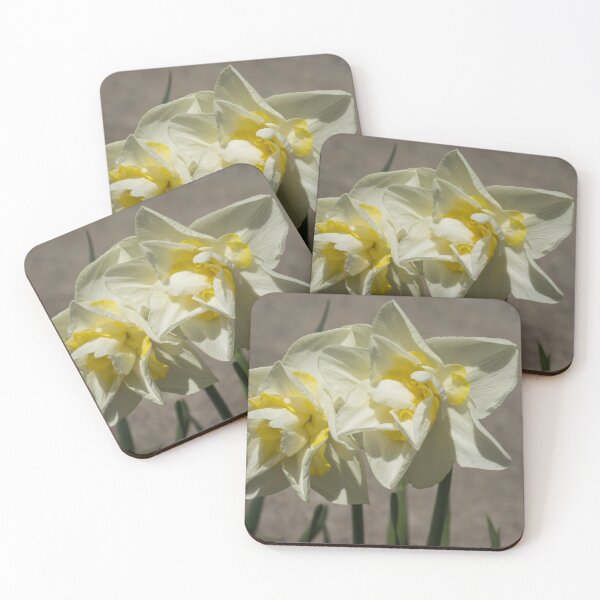 Item preview, Pastel Yellow Spring - a Pair of Double Daffodils designed and sold by Georgia Mizuleva.