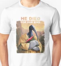He died for our bins Slim Fit T-Shirt