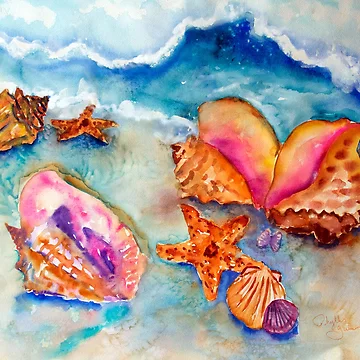 Artwork thumbnail, Shore Shells by WildColor