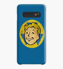 Fallout Gift - Vault Boy Wink Face - Distressed - Vintage Style Case/Skin for Samsung Galaxy