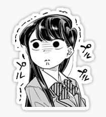 komi san pout Sticker