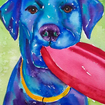 Artwork thumbnail, Blue Lab by WildColor