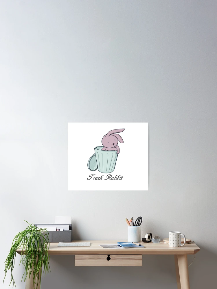 Thumbnail 2 of 3, Poster, Trash Rabbit designed and sold by SqueakySheep.