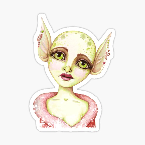 Goblin Girl Wishes Sticker