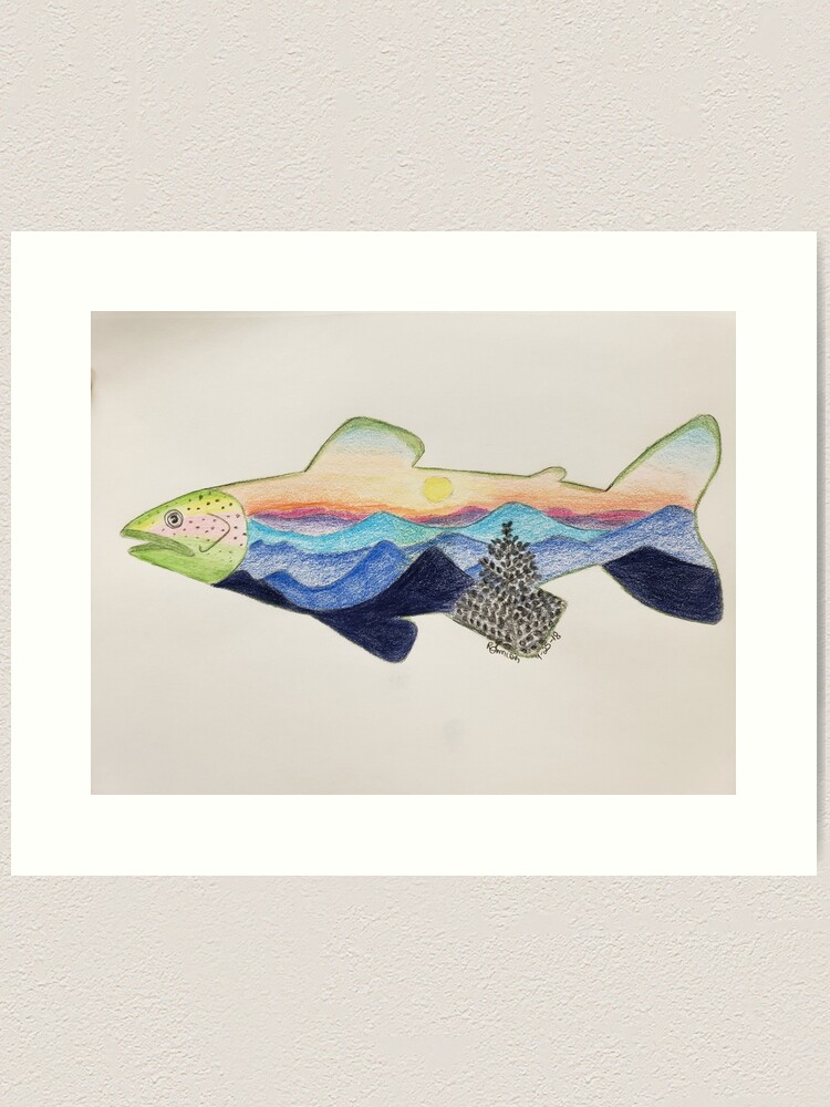 Rainbow Trout Framed Art Print by Salmoneggs