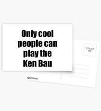 Ken Bau Player Musician Funny Gift Idea Postcards