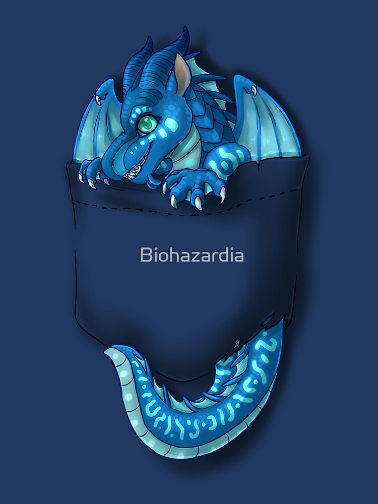 Thumbnail 3 of 3, Drawstring Bag, Wings of Fire - Pocket Tsunami Dragon designed and sold by Biohazardia.
