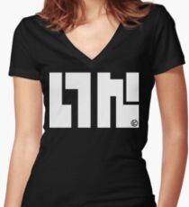 SquidForce Black Tee Women's Fitted V-Neck T-Shirt