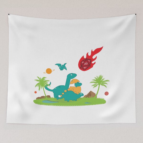 Item preview, D20 Critical Hit Dinosaur Extinction Shirt designed and sold by Theodore Cory.
