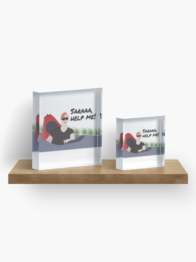 Alternate view of Saraaa, help me! Acrylic Block