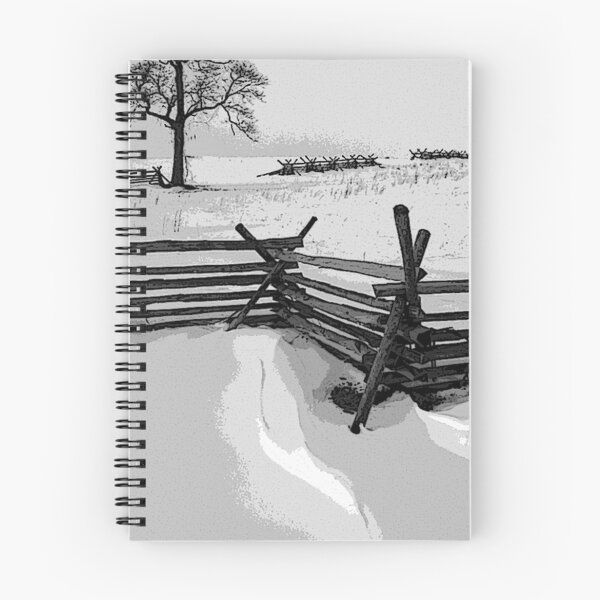 Aperçu de l'œuvre Snow on Wheatfield Road, Gettysburg Battlefield créée et vendue par al holliday.