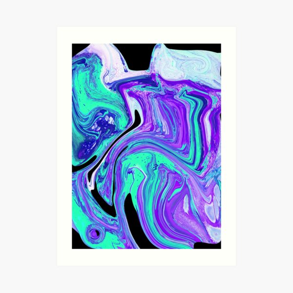 Glowing Wax Art Print