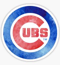 Watercolor Chicago Cubs Sticker