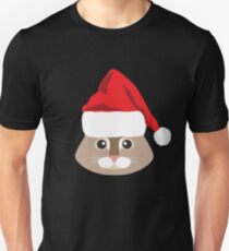 Maine Coon Cat Santa Hat T-Shirt Cat Lover Christmas Gift Unisex T-Shirt