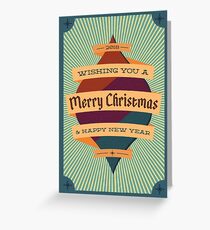 Retro Merry Christmas 2018 Greeting Card