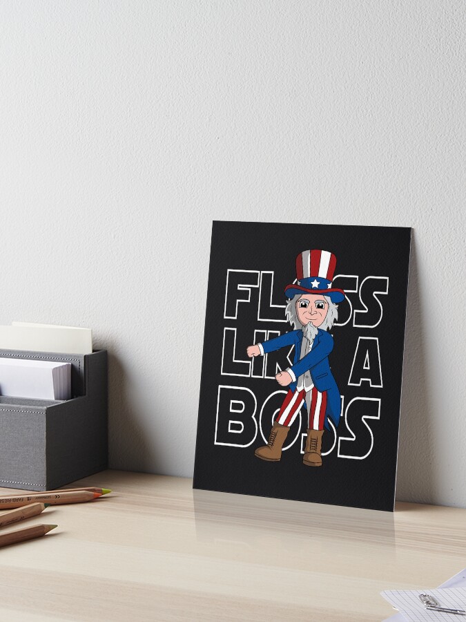 Uncle Sam | Floss Like A Boss T-Shirt Flossing 4th Of July Uncle Sam | Floss Like A Boss T-Shirt Flossing 4th Of July