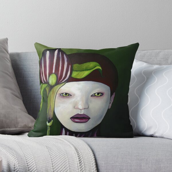 Arisaema Candidissimum Throw Pillow