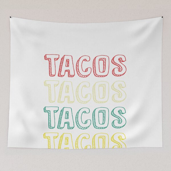 Artikelvorschau, Vintage Tacos Tacos Tacos Tacos entworfen und verkauft von Theodore Cory.