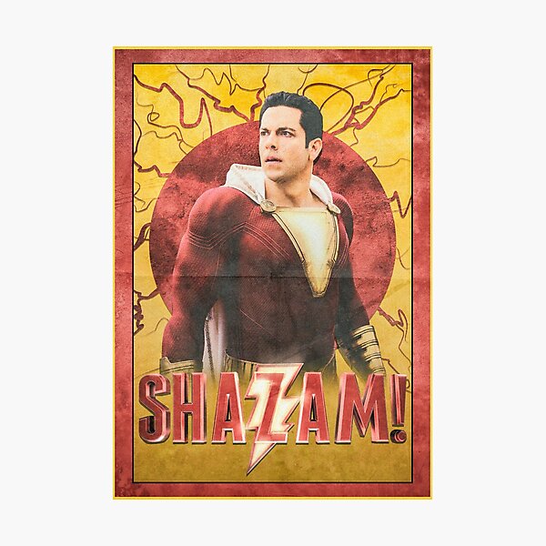 Shazam! Film Poster Photographic Print