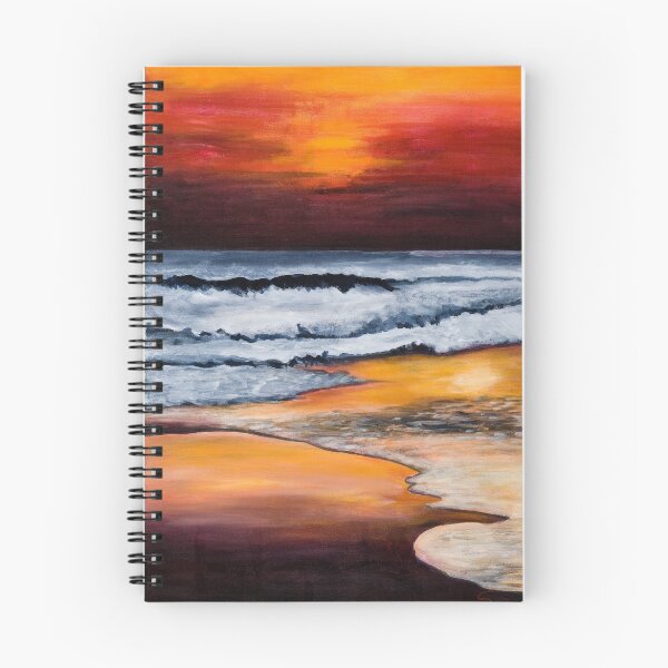 Aperçu de l'œuvre Coucher de soleil sur le sable créée et vendue par spuddy.