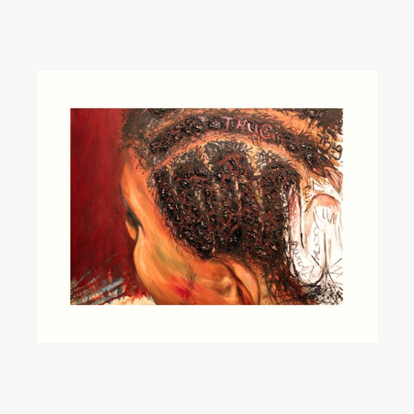 I hate my new hairstyle because they said it gives me a thug image...what's a thug image - Crown and Glory Series Art Print