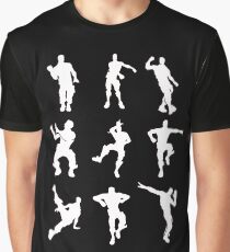 Dance Fortnite Black Graphic T-Shirt
