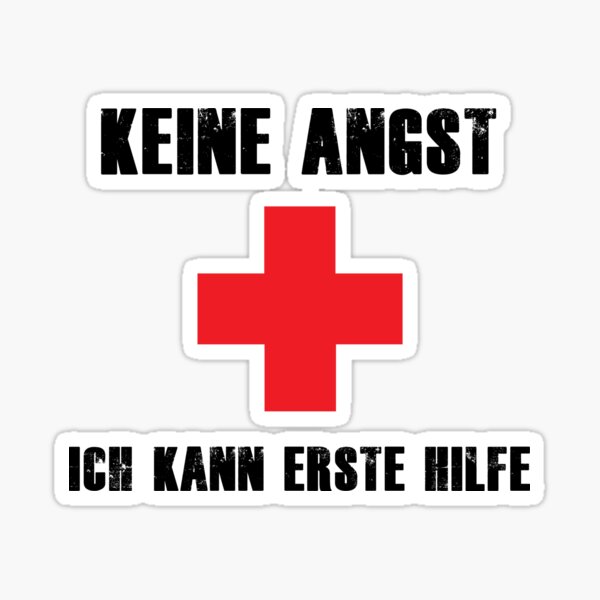 Do not worry, I can do first aid Sticker