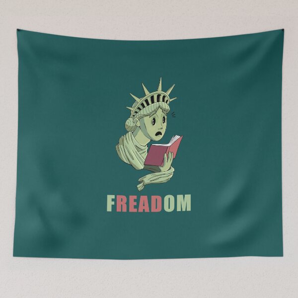 Item preview, FREADOM - Comical Bookworm Gift designed and sold by MemWear.