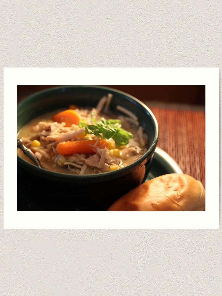 Thumbnail 1 of 3, Art Print, Day After Thanksgiving - Turkey Soup designed and sold by eelsblueEllen.