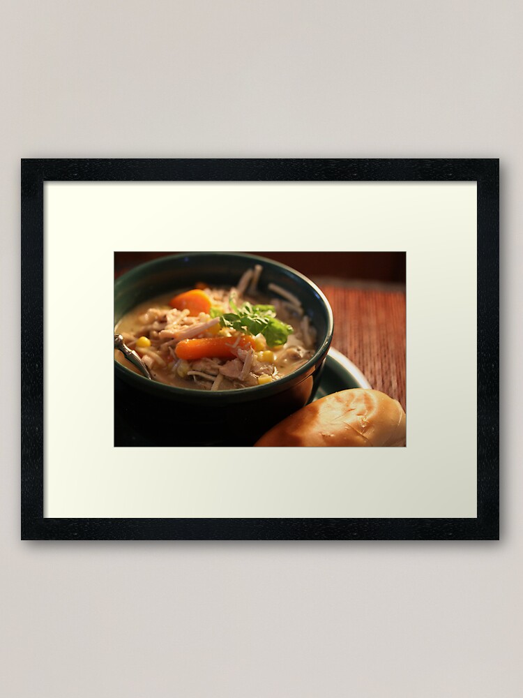 Thumbnail 1 of 7, Framed Art Print, Day After Thanksgiving - Turkey Soup designed and sold by eelsblueEllen.