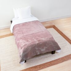 Enigmatic Blush Pink Marble #1 #decor #art Comforter