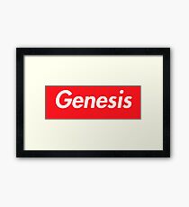 Hello My Name Is Genesis Name Tag Framed Print