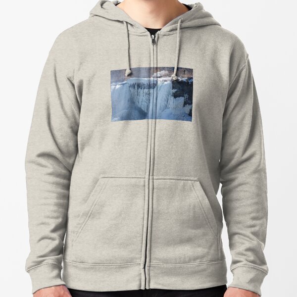 Icy Niagara Falls Zipped Hoodie