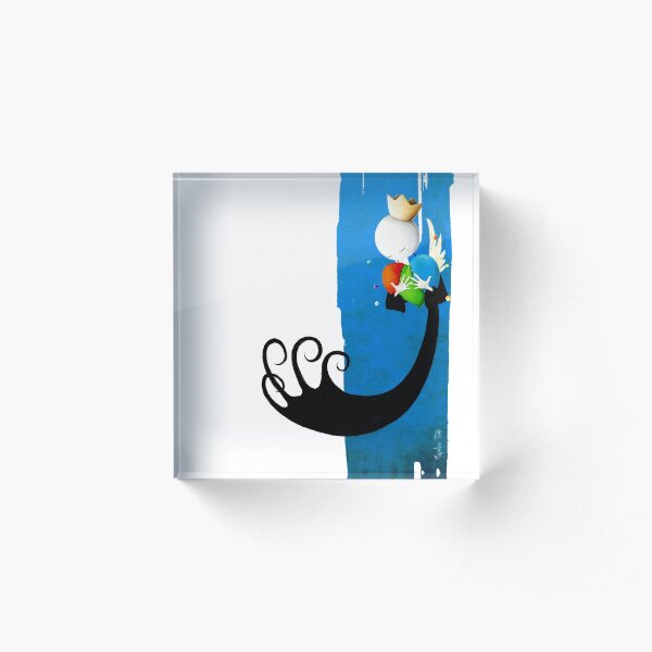 Heart Wings by Feroldi Acrylic Block