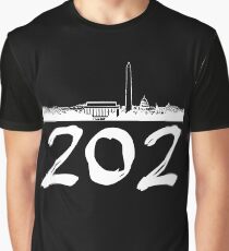 Washington D.C. - 202 (White Logo) Graphic T-Shirt