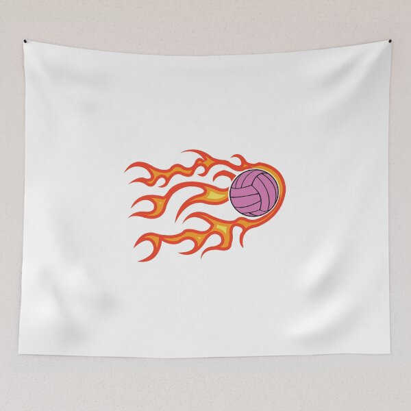 Item preview, Volleyball ball on fire designed and sold by PepaAnaRB.