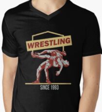 Wrestling since 1993 Men's V-Neck T-Shirt