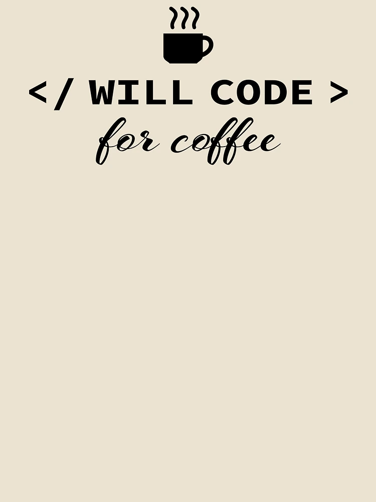 Thumbnail 4 of 4, Relaxed T-Shirt, Will code for code designed and sold by KeepOnCoding.