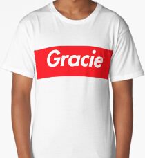 Hello My Name Is Gracie Name Tag Long T-Shirt