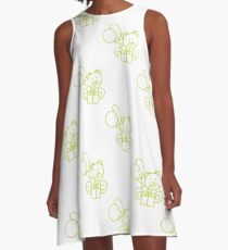 Seamless pattern with children's toys. A-Line Dress