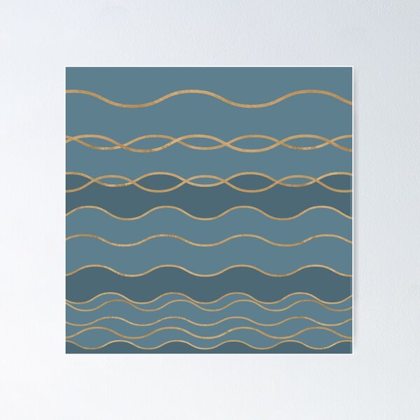 Item preview, Blueprint Wavy Pattern designed and sold by Nartissima.