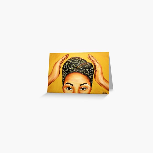Ebony Majesty Greeting Card