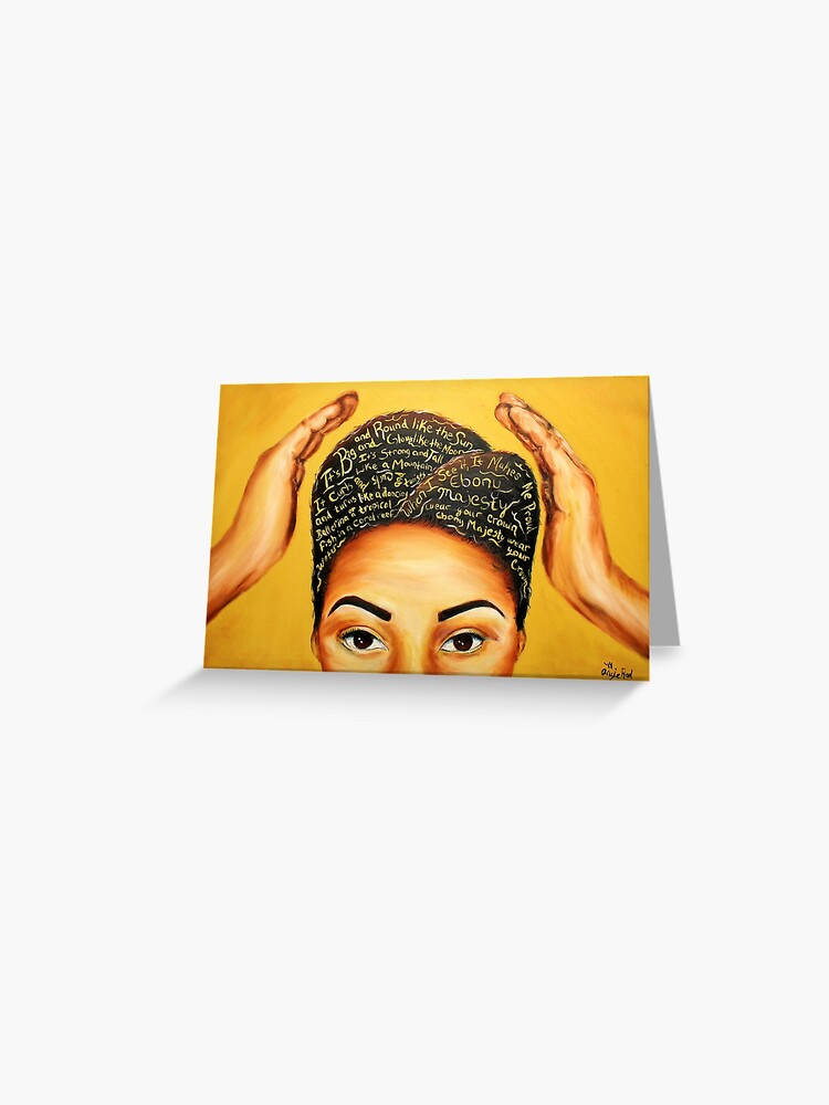 Thumbnail 1 of 2, Greeting Card, Ebony Majesty designed and sold by AngieRedmondArt.