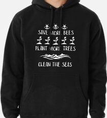 Helfen Sie mehr Bienen, mehr Bäume zu säubern, die das Meere-T-Shirt säubern Hoodie