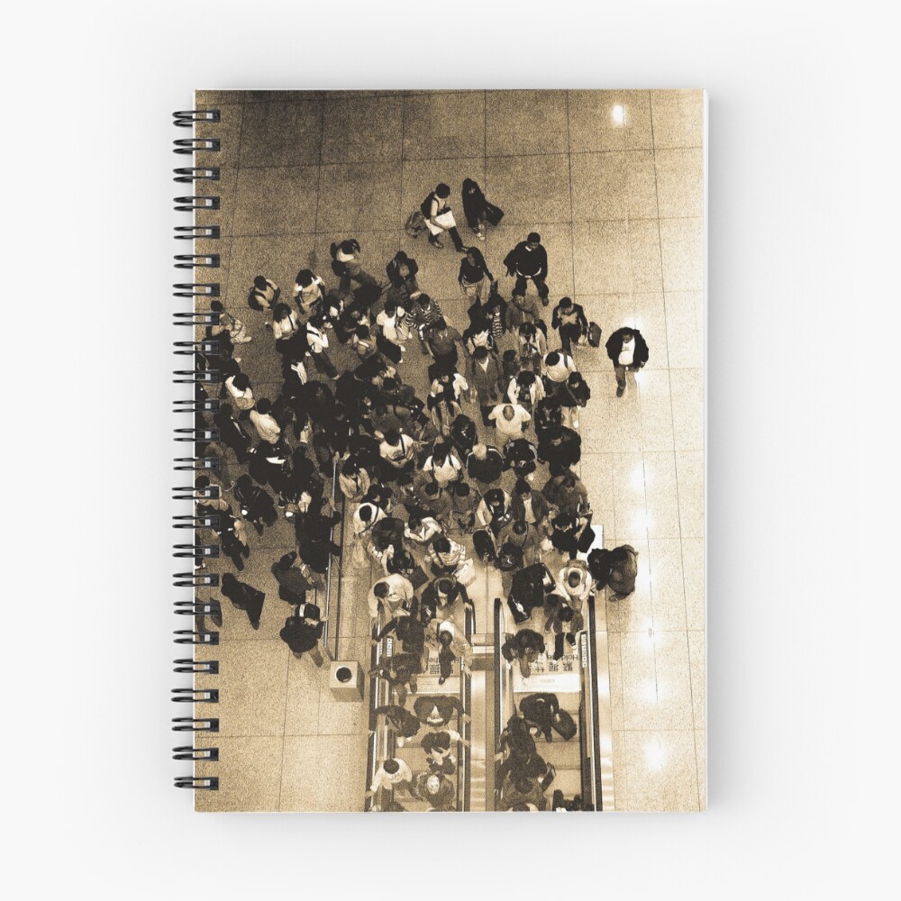 Vista previa del artículo con la obra «Cuaderno de espiral», diseñado y vendido por AnaBanana.