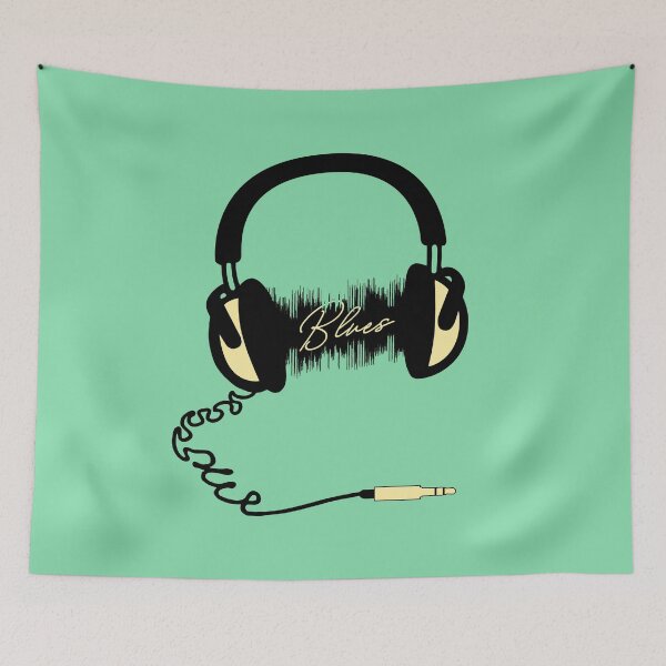 Item preview, Headphones Audio Wave - Blues designed and sold by Quentin1984.