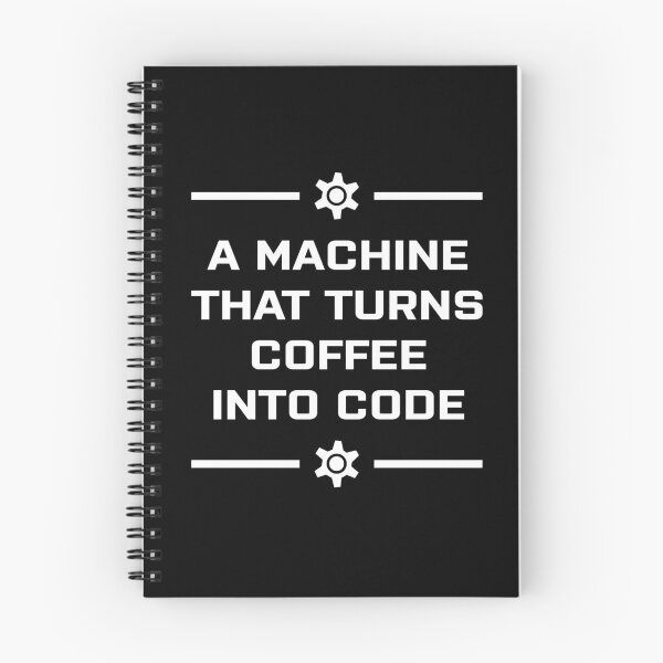 Item preview, A machine that turns coffee into code designed and sold by KeepOnCoding.
