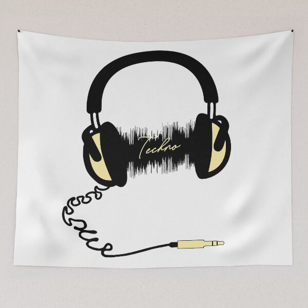 Item preview, Headphone Audio Wave - Techno designed and sold by Quentin1984.