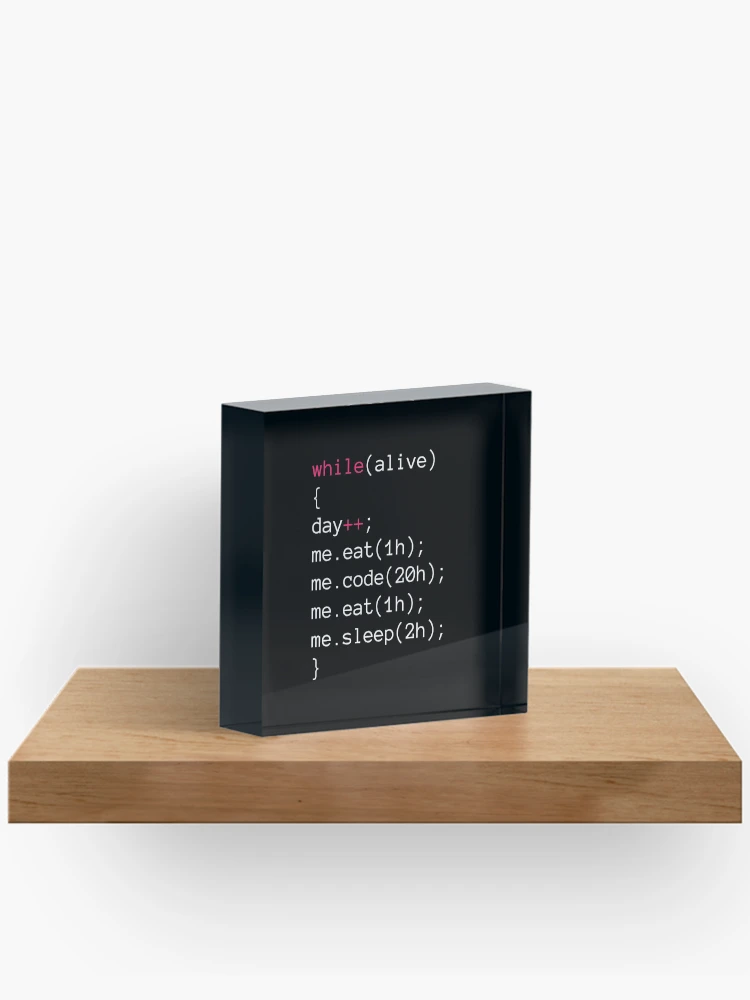 Thumbnail 2 of 5, Acrylic Block, Loop designed and sold by KeepOnCoding.