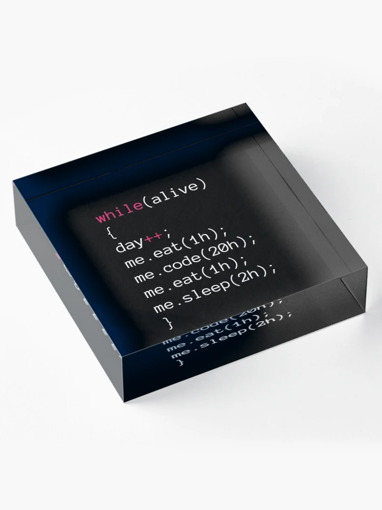 Thumbnail 4 of 5, Acrylic Block, Loop designed and sold by KeepOnCoding.